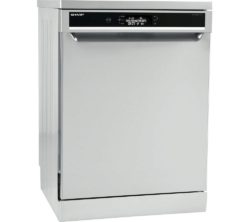 SHARP QW-GT43F393I Full-size Dishwasher - White